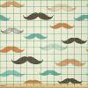 Ambesonne Cartoon Fabric by The Yard, Hot Air Balloons Flying Through The Sky with Birds, Microfiber Fabric for Arts and Crafts Textiles & Decor, 1 Yard, Teal Cream(Orange Brown and Teal)