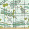 Ambesonne Cartoon Fabric by The Yard, Hot Air Balloons Flying Through The Sky with Birds, Microfiber Fabric for Arts and Crafts Textiles & Decor, 1 Yard, Teal Cream(Apple Green Turquoise)