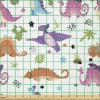 Ambesonne Cartoon Fabric by The Yard, Hot Air Balloons Flying Through The Sky with Birds, Microfiber Fabric for Arts and Crafts Textiles & Decor, 1 Yard, Teal Cream(Magenta White)