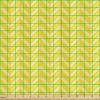 Ambesonne Cartoon Fabric by The Yard, Hot Air Balloons Flying Through The Sky with Birds, Microfiber Fabric for Arts and Crafts Textiles & Decor, 1 Yard, Teal Cream(Yellow)