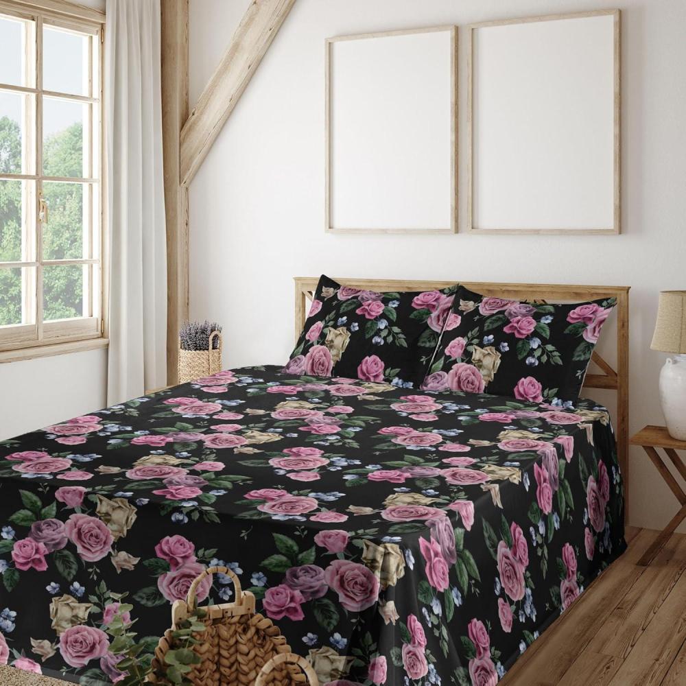 imageAmbesonne Leaves Greenery Sheet Set Tropical Leaf Pattern with Neutral Colors Boho on Grunge Rustic Back Fitted and Flat Sheet with Pillowcases Bedding Accent 4 Piece Set Full Olive Green TaupePink Reseda Green