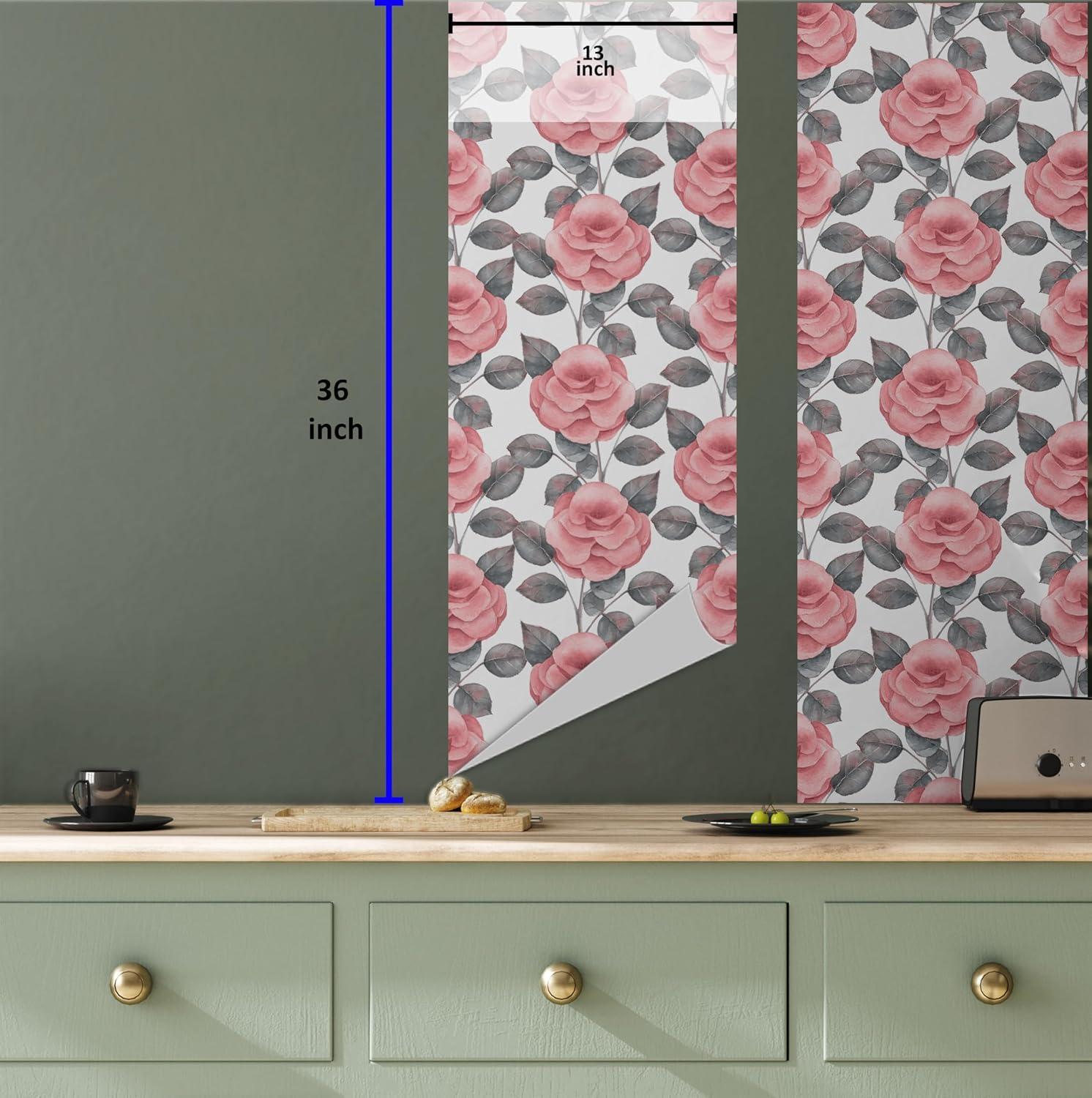 imageAmbesonne Blueberry Peel amp Stick Wallpaper for Home Summer Berries with Leaves on Cream Background Love Botanical Themed SelfAdhesive Living Room Kitchen Accent 13 x 100 Violet Blue Fern GreenCoral and Pale Purpleblue
