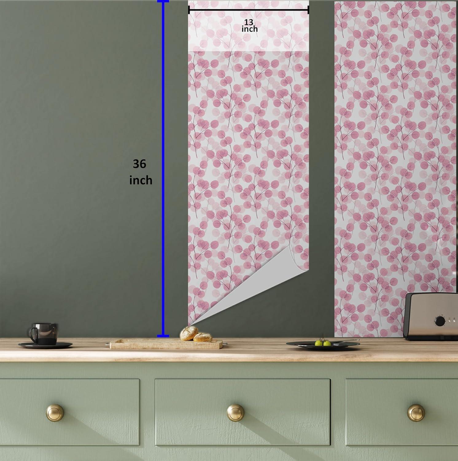 imageAmbesonne Blueberry Peel amp Stick Wallpaper for Home Summer Berries with Leaves on Cream Background Love Botanical Themed SelfAdhesive Living Room Kitchen Accent 13 x 100 Violet Blue Fern GreenBlush Pale Pink and Plum