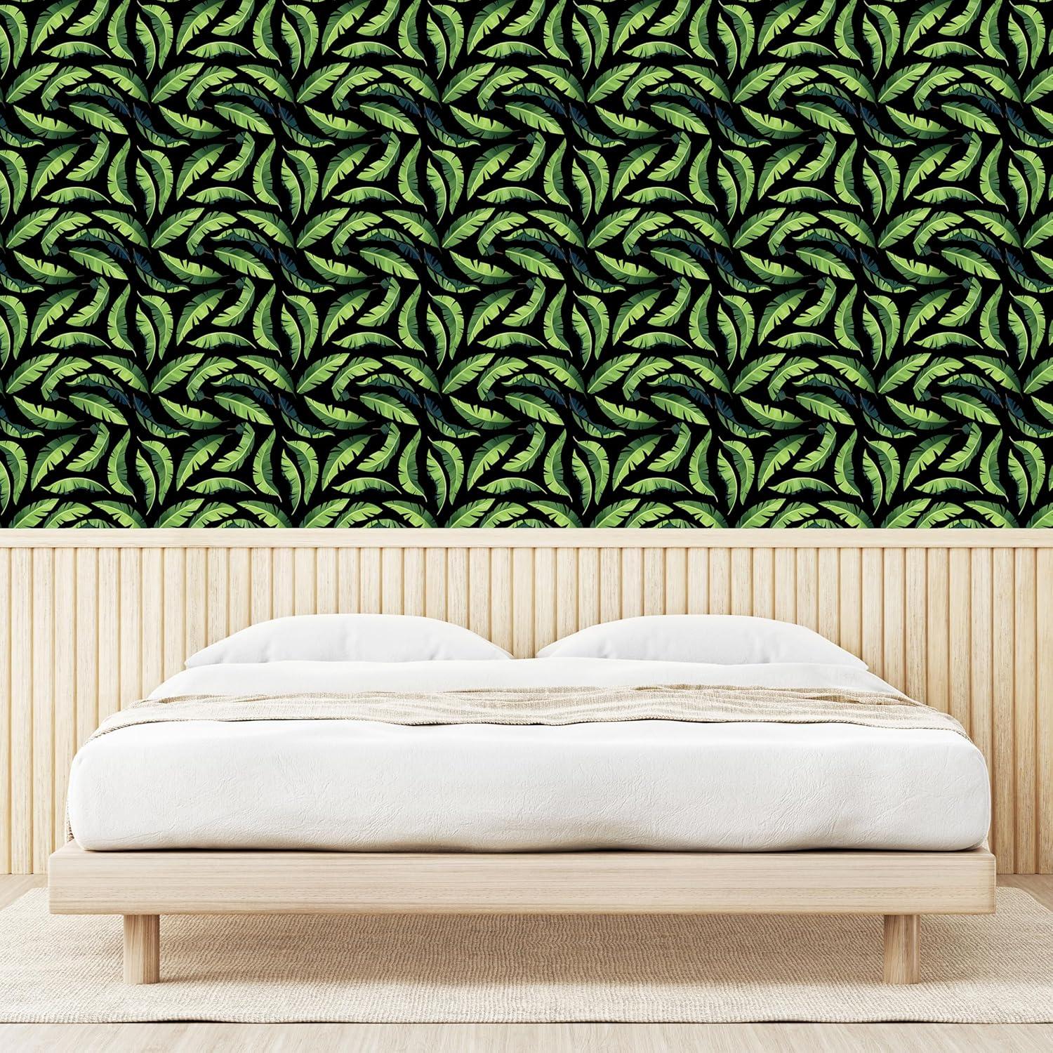 imageAmbesonne Blueberry Peel amp Stick Wallpaper for Home Summer Berries with Leaves on Cream Background Love Botanical Themed SelfAdhesive Living Room Kitchen Accent 13 x 100 Violet Blue Fern GreenLime Green Black Teal