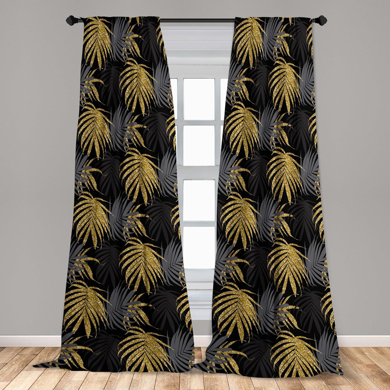 imageAmbesonne Floral Curtains Watercolor Themed Pattern of Blooming Retro Spring Revival Flowers Window Treatments 2 Panel Set for Living Room Bedroom Pair of 28 x 63 Lilac White and Slate BrownDark Grey Mustard