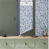 Ambesonne Blueberry Peel & Stick Wallpaper for Home, Summer Berries with Leaves on Cream Background Love Botanical Themed, Self-Adhesive Living Room Kitchen Accent, 13″ x 100″, Violet Blue Fern Green(Pale Azure Blue Pale Grey)