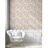 Ambesonne Blueberry Peel & Stick Wallpaper for Home, Summer Berries with Leaves on Cream Background Love Botanical Themed, Self-Adhesive Living Room Kitchen Accent, 13″ x 100″, Violet Blue Fern Green(Warm Taupe Coconut)