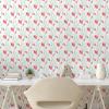 Ambesonne Blueberry Peel & Stick Wallpaper for Home, Summer Berries with Leaves on Cream Background Love Botanical Themed, Self-Adhesive Living Room Kitchen Accent, 13″ x 100″, Violet Blue Fern Green(Dark Coral Seafoam)