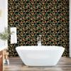 Ambesonne Blueberry Peel & Stick Wallpaper for Home, Summer Berries with Leaves on Cream Background Love Botanical Themed, Self-Adhesive Living Room Kitchen Accent, 13″ x 100″, Violet Blue Fern Green(Apricot Green and Khaki)