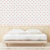 Ambesonne Blueberry Peel & Stick Wallpaper for Home, Summer Berries with Leaves on Cream Background Love Botanical Themed, Self-Adhesive Living Room Kitchen Accent, 13″ x 100″, Violet Blue Fern Green(Dark Coral Seafoam)