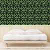 Ambesonne Blueberry Peel & Stick Wallpaper for Home, Summer Berries with Leaves on Cream Background Love Botanical Themed, Self-Adhesive Living Room Kitchen Accent, 13″ x 100″, Violet Blue Fern Green(Lime Green Black Teal)