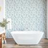 Ambesonne Blueberry Peel & Stick Wallpaper for Home, Summer Berries with Leaves on Cream Background Love Botanical Themed, Self-Adhesive Living Room Kitchen Accent, 13″ x 100″, Violet Blue Fern Green(Coconut Dark Seafoam)