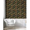Ambesonne Blueberry Peel & Stick Wallpaper for Home, Summer Berries with Leaves on Cream Background Love Botanical Themed, Self-Adhesive Living Room Kitchen Accent, 13″ x 100″, Violet Blue Fern Green(Apricot Green and Khaki)