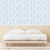 Ambesonne Blueberry Peel & Stick Wallpaper for Home, Summer Berries with Leaves on Cream Background Love Botanical Themed, Self-Adhesive Living Room Kitchen Accent, 13″ x 100″, Violet Blue Fern Green(Pale Azure Blue and Coral)