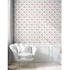 Ambesonne Blueberry Peel & Stick Wallpaper for Home, Summer Berries with Leaves on Cream Background Love Botanical Themed, Self-Adhesive Living Room Kitchen Accent, 13″ x 100″, Violet Blue Fern Green(Dark Coral Seafoam)