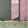 Ambesonne Blueberry Peel & Stick Wallpaper for Home, Summer Berries with Leaves on Cream Background Love Botanical Themed, Self-Adhesive Living Room Kitchen Accent, 13″ x 100″, Violet Blue Fern Green(Dark Coral and White)