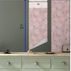 Ambesonne Blueberry Peel & Stick Wallpaper for Home, Summer Berries with Leaves on Cream Background Love Botanical Themed, Self-Adhesive Living Room Kitchen Accent, 13″ x 100″, Violet Blue Fern Green(Blush and Laurel Green)