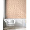 Ambesonne Blueberry Peel & Stick Wallpaper for Home, Summer Berries with Leaves on Cream Background Love Botanical Themed, Self-Adhesive Living Room Kitchen Accent, 13″ x 100″, Violet Blue Fern Green(Coral Dark Mustard and Peach)
