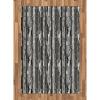Ambesonne Black and White Area Rug, Modern Geometric Square Triangle Circle Monochrome Futuristic Minimalist, Flat Woven Accent Rug for Living Room Bedroom Dining Room, 4′ X 5′ 7″, Black White