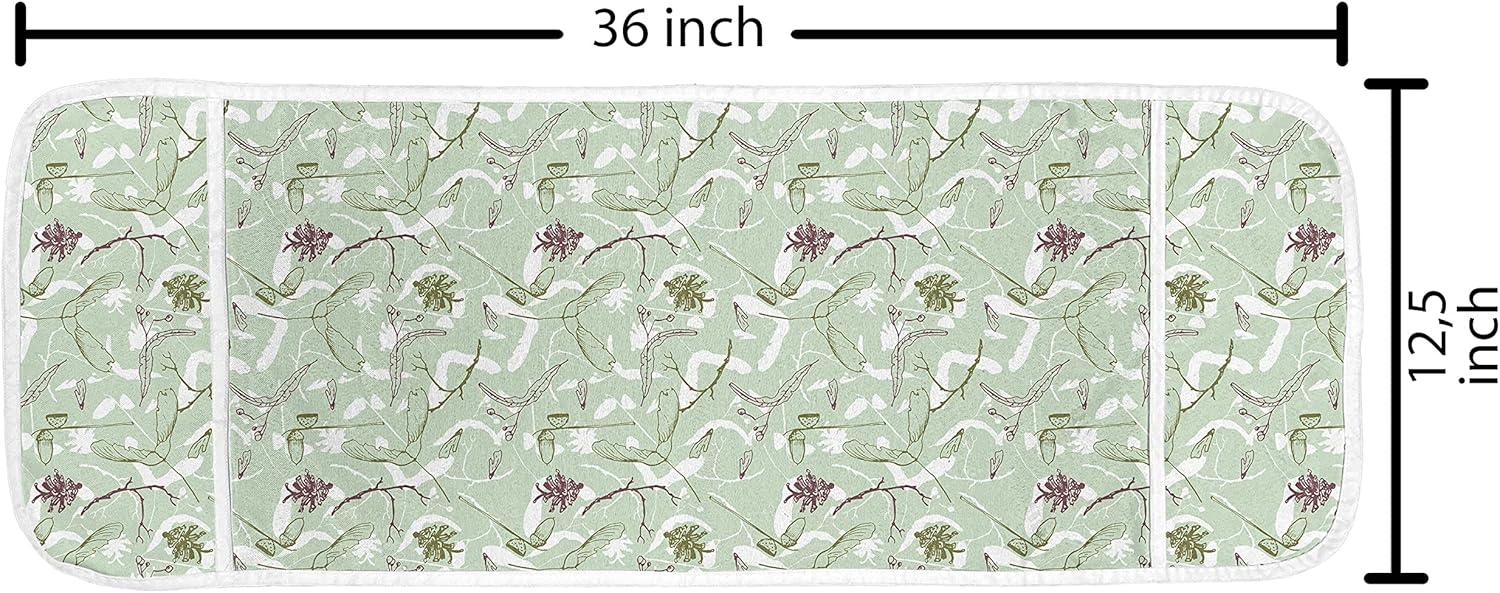 imageAmbesonne Love Microwave Oven Cover Various Ornamental Hearts in Pastel Colors Valentines Day Themed Design Water Resistant Organizer with Pockets for Kitchen 36 x 12 Blush MulticolorAlmond Green Multicolor