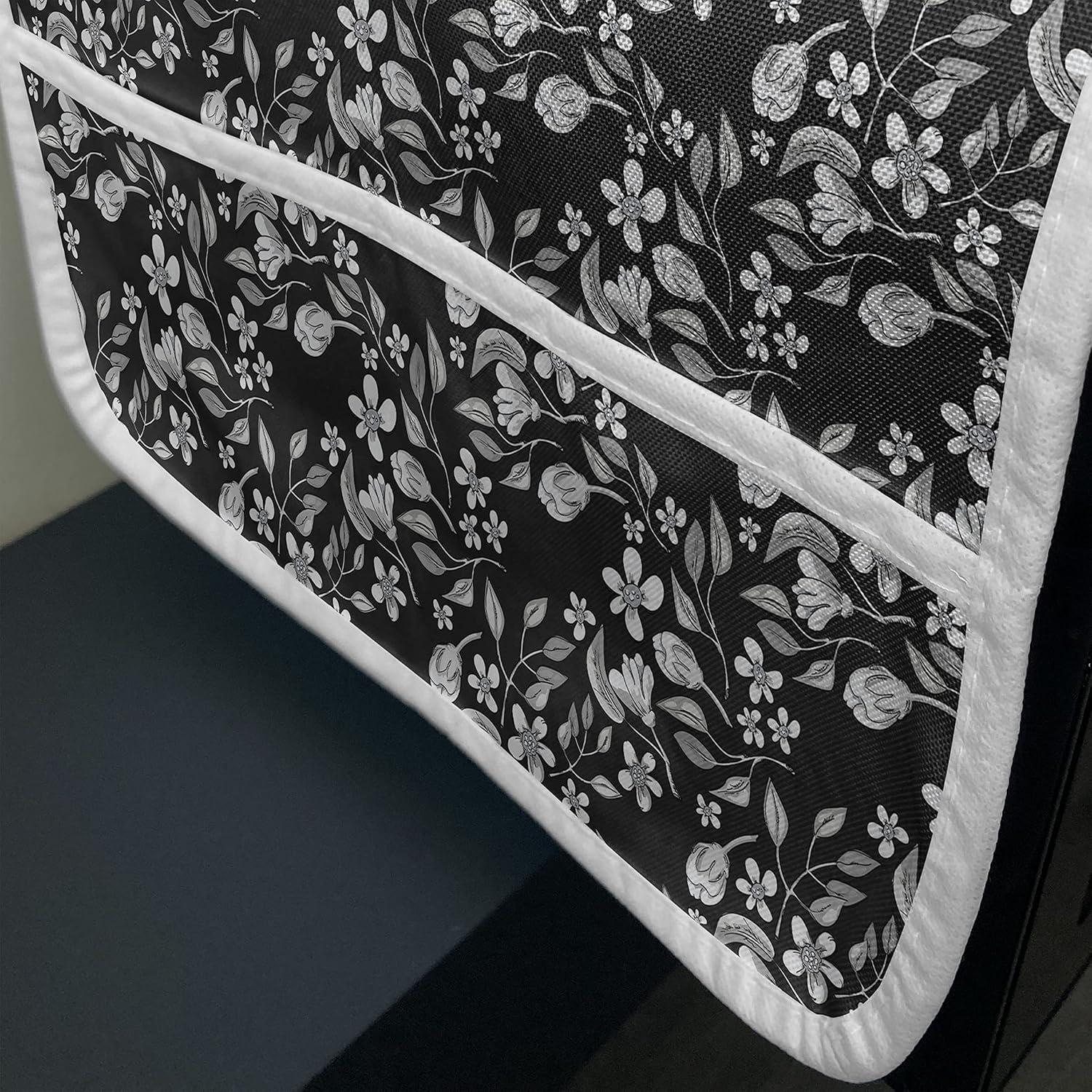 imageAmbesonne Love Microwave Oven Cover Various Ornamental Hearts in Pastel Colors Valentines Day Themed Design Water Resistant Organizer with Pockets for Kitchen 36 x 12 Blush MulticolorGrey Multicolor