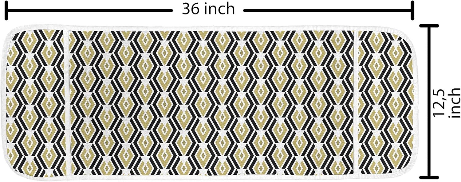 imageAmbesonne Love Microwave Oven Cover Various Ornamental Hearts in Pastel Colors Valentines Day Themed Design Water Resistant Organizer with Pockets for Kitchen 36 x 12 Blush MulticolorBlue Grey Multicolor