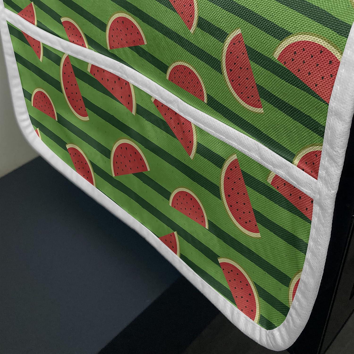 imageAmbesonne Love Microwave Oven Cover Various Ornamental Hearts in Pastel Colors Valentines Day Themed Design Water Resistant Organizer with Pockets for Kitchen 36 x 12 Blush MulticolorFern Green Hunter Green