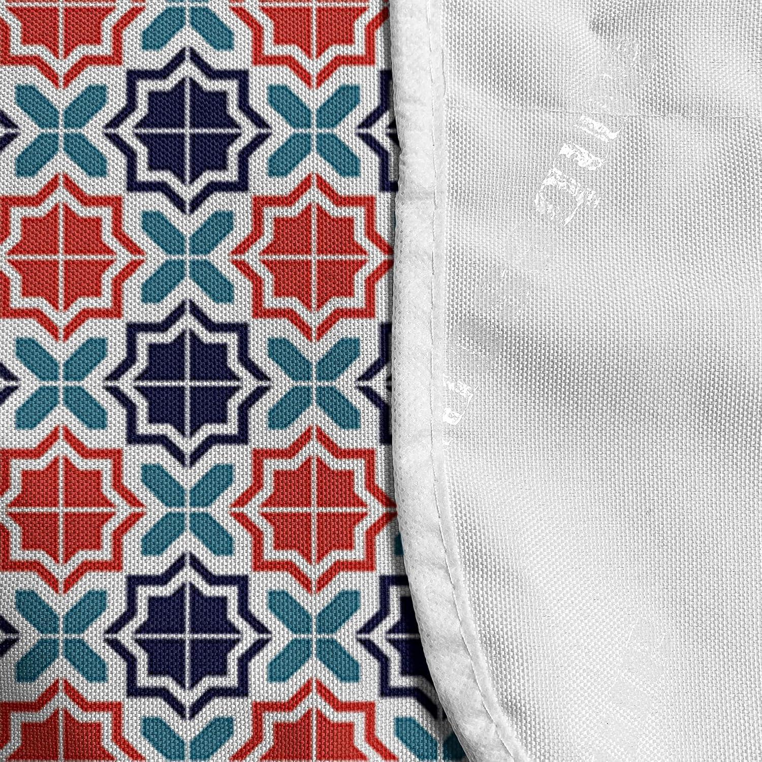 imageAmbesonne Valentines Day Microwave Oven Cover Cartoon Hearts with Arrows Love Passion and Romance Pattern Water Resistant Organizer with Pockets for Kitchen 36 x 12 Dark Coral Brown WhiteNavy Blue Scarlet