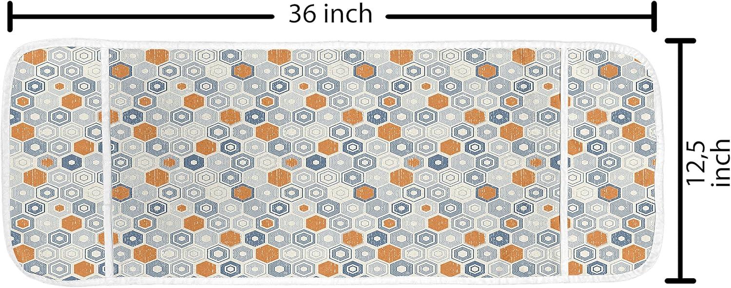 imageAmbesonne Valentines Day Microwave Oven Cover Cartoon Hearts with Arrows Love Passion and Romance Pattern Water Resistant Organizer with Pockets for Kitchen 36 x 12 Dark Coral Brown WhiteNavy Blue Orange Beige