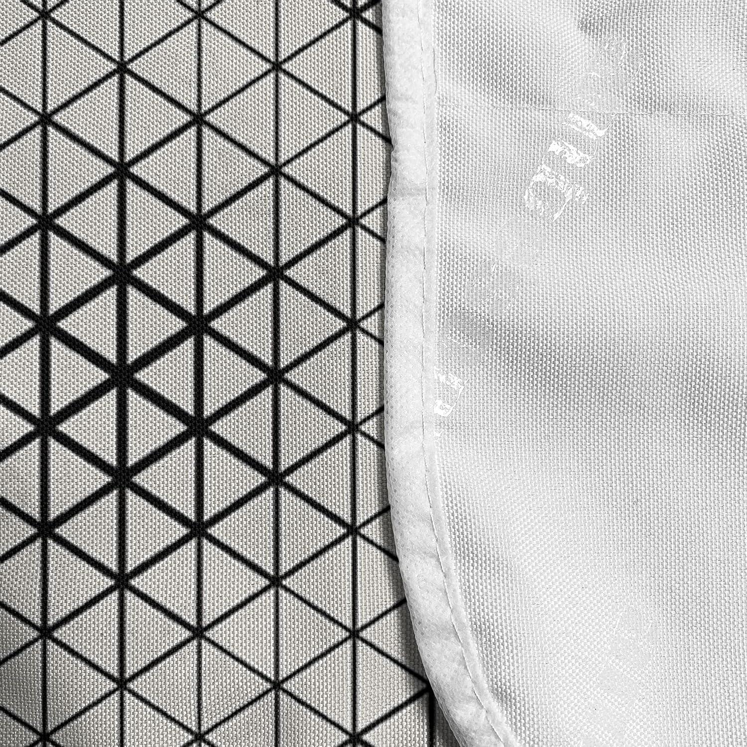 imageAmbesonne Valentines Day Microwave Oven Cover Cartoon Hearts with Arrows Love Passion and Romance Pattern Water Resistant Organizer with Pockets for Kitchen 36 x 12 Dark Coral Brown WhiteBlack and Cream