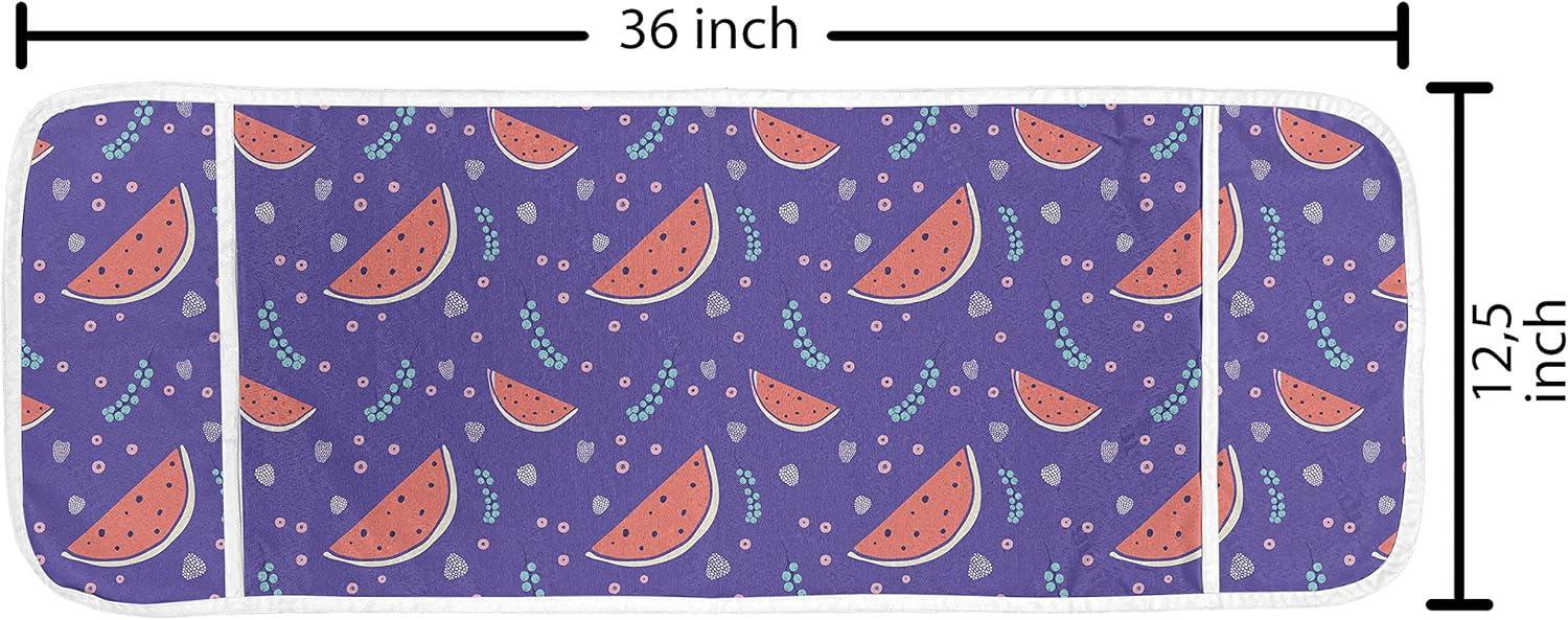 imageAmbesonne Valentines Day Microwave Oven Cover Romantic Pandas Hearts Doodle Love Theme Art Pattern Water Resistant Organizer with Pockets for Kitchen 36 x 12 Charcoal Grey Pink and WhiteDark Violet and Coral