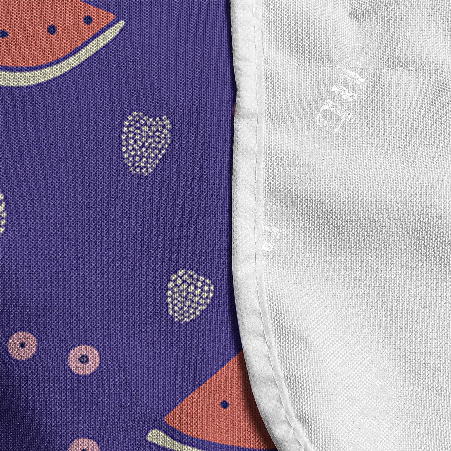 imageAmbesonne Valentines Day Microwave Oven Cover Romantic Pandas Hearts Doodle Love Theme Art Pattern Water Resistant Organizer with Pockets for Kitchen 36 x 12 Charcoal Grey Pink and WhiteDark Violet and Coral