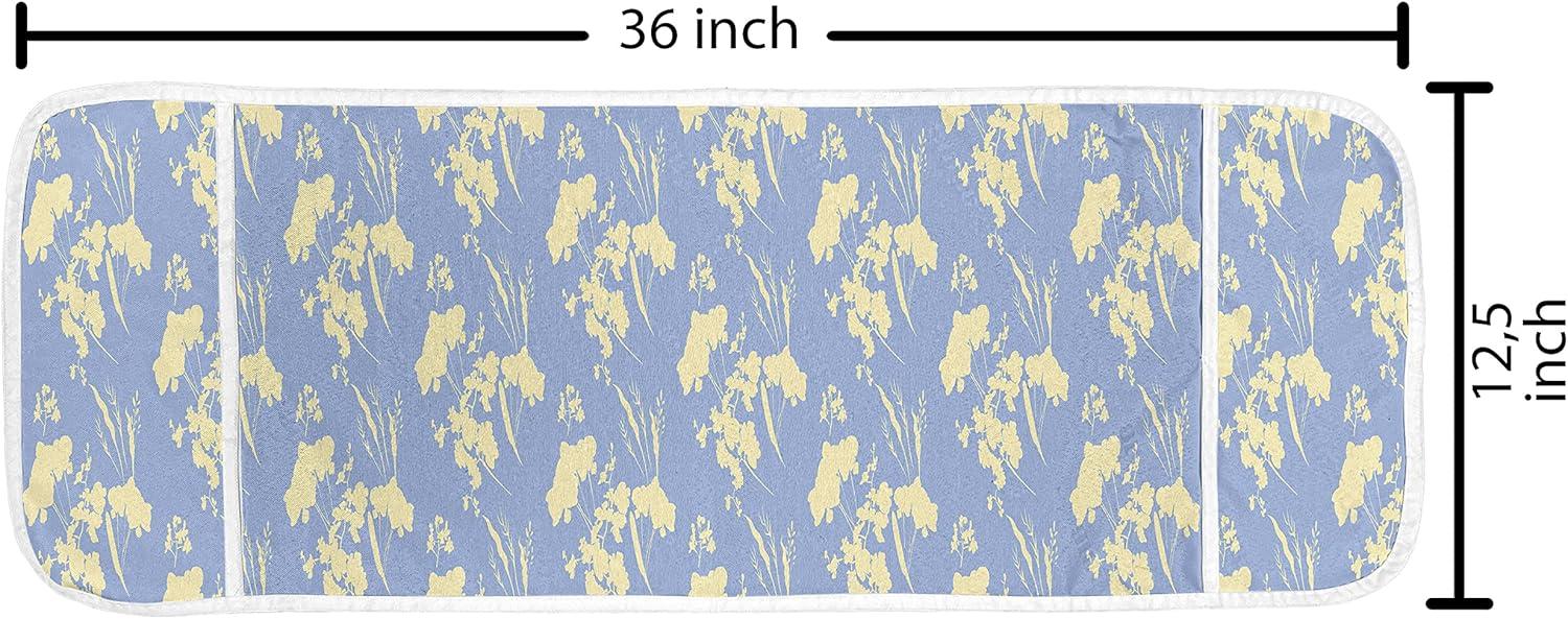 imageAmbesonne Valentines Day Microwave Oven Cover Romantic Pandas Hearts Doodle Love Theme Art Pattern Water Resistant Organizer with Pockets for Kitchen 36 x 12 Charcoal Grey Pink and WhitePale Sky Blue and Cream