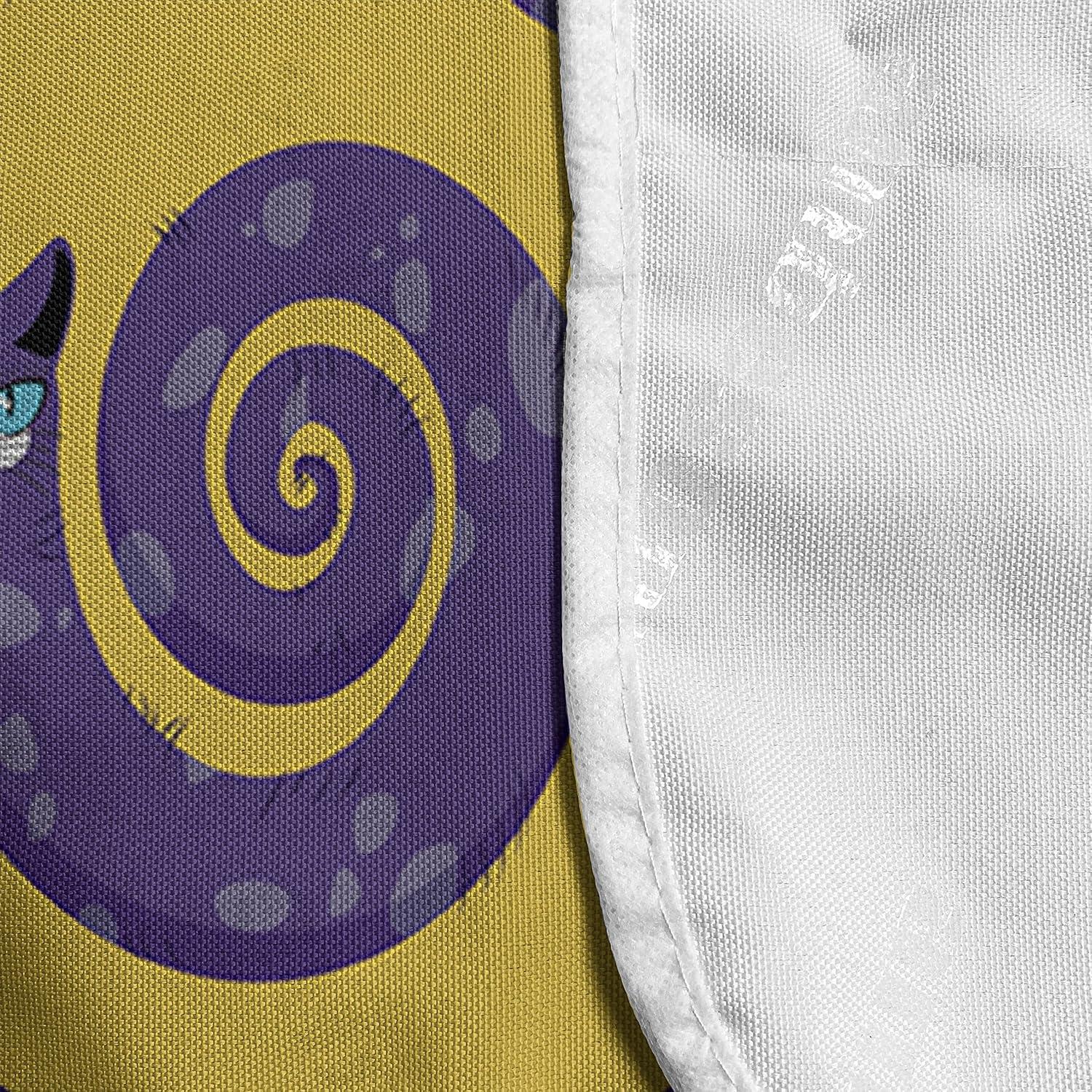 imageAmbesonne Valentines Day Microwave Oven Cover Romantic Pandas Hearts Doodle Love Theme Art Pattern Water Resistant Organizer with Pockets for Kitchen 36 x 12 Charcoal Grey Pink and WhiteEarth Yellow and Blue Violet
