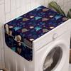 Ambesonne Love Microwave Oven Cover, Various Ornamental Hearts in Pastel Colors Valentine’s Day Themed Design, Water Resistant Organizer with Pockets for Kitchen, 36″ x 12″, Blush Multicolor(Dark Purple Multicolor)