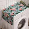 Ambesonne Love Microwave Oven Cover, Various Ornamental Hearts in Pastel Colors Valentine’s Day Themed Design, Water Resistant Organizer with Pockets for Kitchen, 36″ x 12″, Blush Multicolor(Teal Coral)