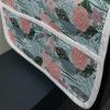 Ambesonne Love Microwave Oven Cover, Various Ornamental Hearts in Pastel Colors Valentine’s Day Themed Design, Water Resistant Organizer with Pockets for Kitchen, 36″ x 12″, Blush Multicolor(Teal Coral)