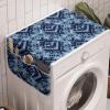 Ambesonne Love Microwave Oven Cover, Various Ornamental Hearts in Pastel Colors Valentine’s Day Themed Design, Water Resistant Organizer with Pockets for Kitchen, 36″ x 12″, Blush Multicolor(Blue Grey Night Blue)