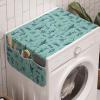 Ambesonne Love Microwave Oven Cover, Various Ornamental Hearts in Pastel Colors Valentine’s Day Themed Design, Water Resistant Organizer with Pockets for Kitchen, 36″ x 12″, Blush Multicolor(Dark Sky Blue Seafoam)