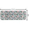 Ambesonne Love Microwave Oven Cover, Various Ornamental Hearts in Pastel Colors Valentine’s Day Themed Design, Water Resistant Organizer with Pockets for Kitchen, 36″ x 12″, Blush Multicolor(Teal Coral)