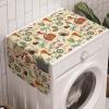 Ambesonne Love Microwave Oven Cover, Various Ornamental Hearts in Pastel Colors Valentine’s Day Themed Design, Water Resistant Organizer with Pockets for Kitchen, 36″ x 12″, Blush Multicolor(Burnt Sienna and Multicolor)