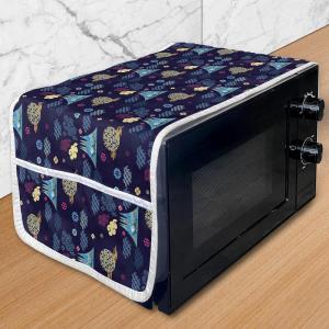 Ambesonne Love Microwave Oven Cover, Various Ornamental Hearts in Pastel Colors Valentine’s Day Themed Design, Water Resistant Organizer with Pockets for Kitchen, 36″ x 12″, Blush Multicolor(Dark Purple Multicolor)