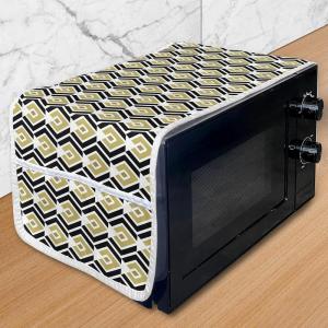 Ambesonne Love Microwave Oven Cover, Various Ornamental Hearts in Pastel Colors Valentine’s Day Themed Design, Water Resistant Organizer with Pockets for Kitchen, 36″ x 12″, Blush Multicolor(Blue Grey Multicolor)