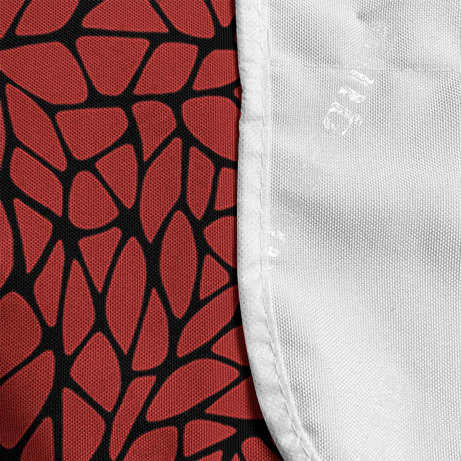 imageAmbesonne Eiffel Microwave Oven Cover Valentines Day Inspired Pattern with France Paris Oh La La Texts Heart Shapes Water Resistant Organizer with Pockets for Kitchen 36 x 12 Pink White BlackRed Black