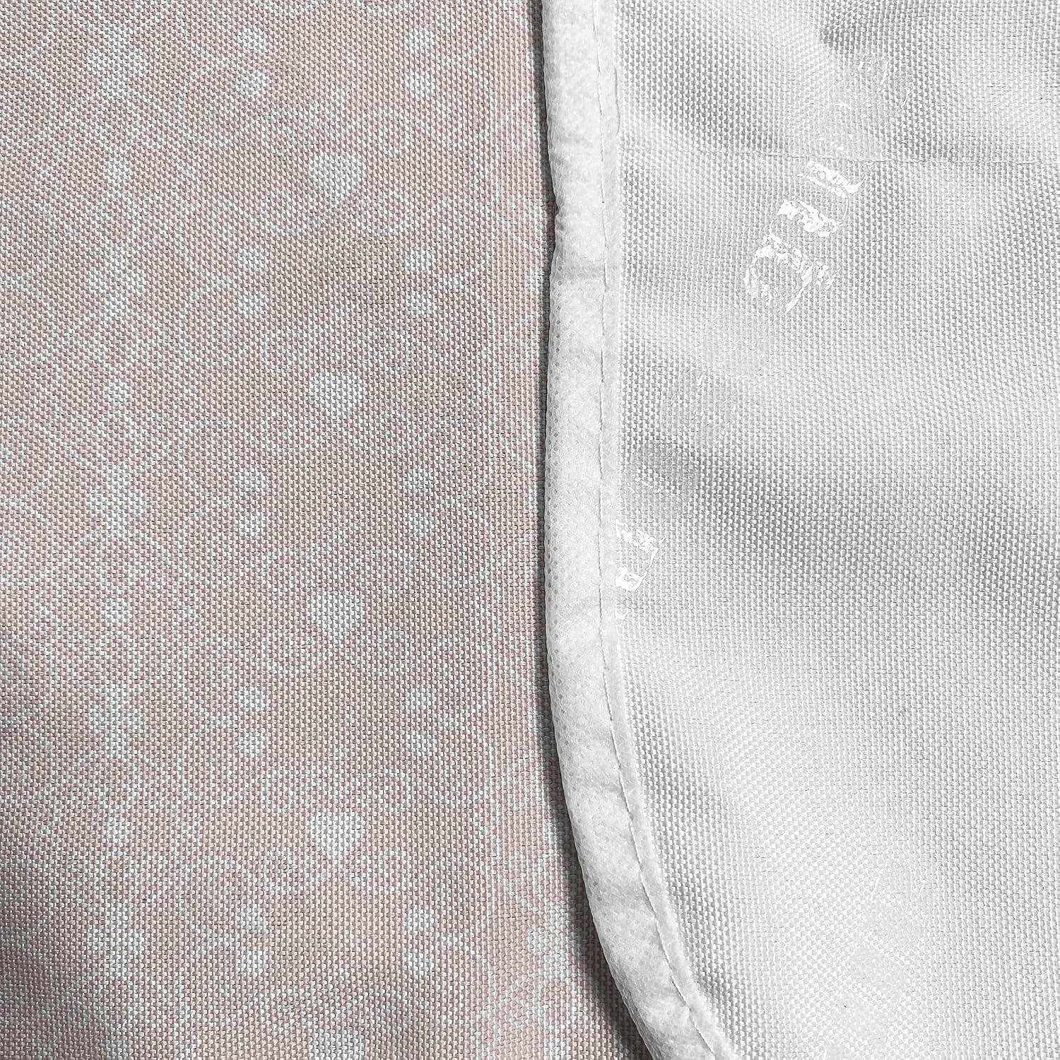imageAmbesonne Eiffel Microwave Oven Cover Valentines Day Inspired Pattern with France Paris Oh La La Texts Heart Shapes Water Resistant Organizer with Pockets for Kitchen 36 x 12 Pink White BlackBlush White