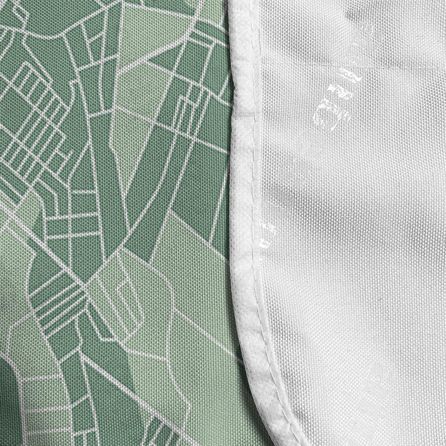 imageAmbesonne Hearts Microwave Oven Cover Valentines Day Theme Hand Drawn Repeated Romantic Modern Love Shapes Pattern Water Resistant Organizer with Pockets for Kitchen 36 x 12 Champagne BlackPale Teal