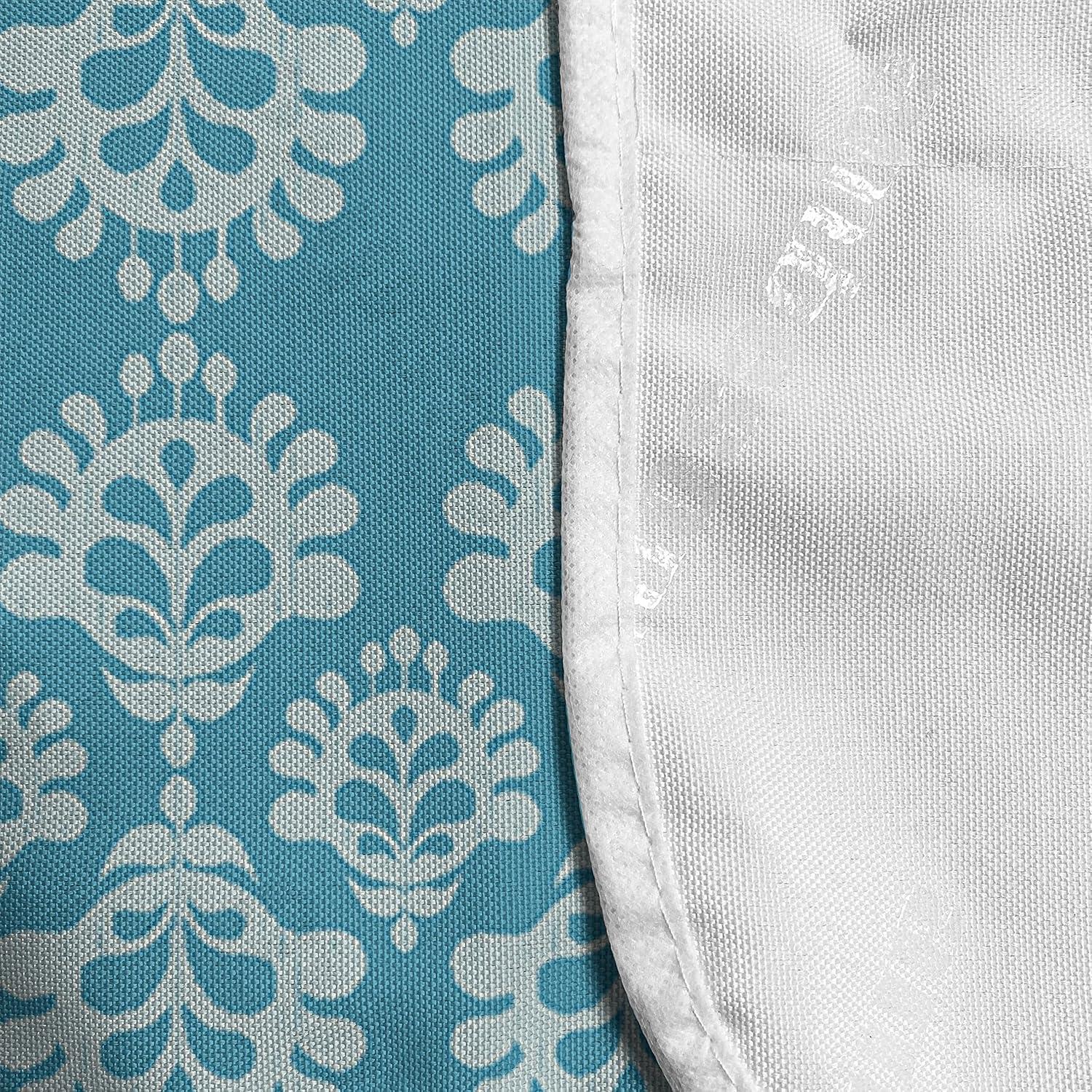 imageAmbesonne Hearts Microwave Oven Cover Valentines Day Theme Hand Drawn Repeated Romantic Modern Love Shapes Pattern Water Resistant Organizer with Pockets for Kitchen 36 x 12 Champagne BlackSky Blue and Coconut