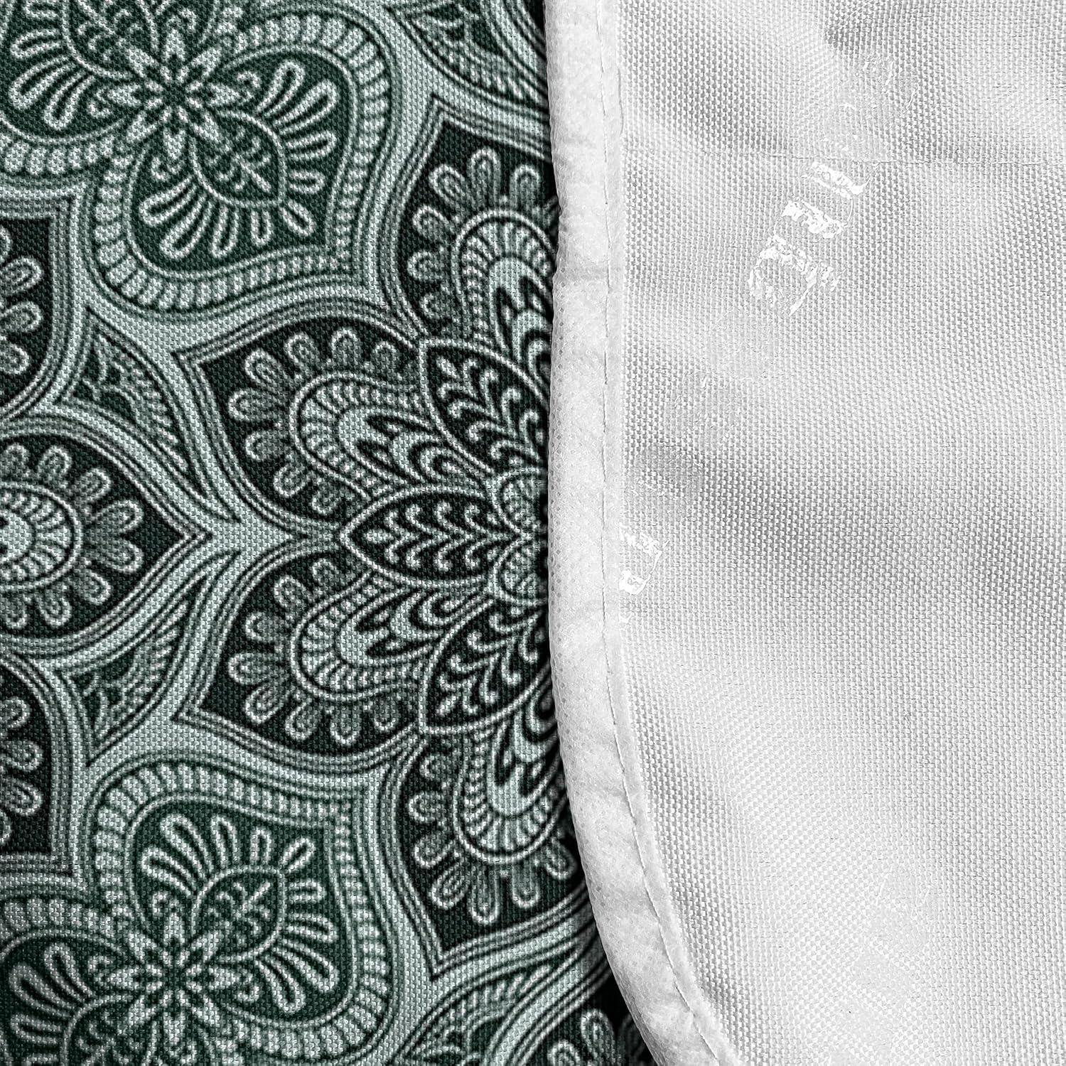 imageAmbesonne Valentines Day Microwave Oven Cover Love Themed Simple Pattern with Hearts Water Resistant Organizer with Pockets for Kitchen 36 x 12 Pink FuchsiaForest Green Seafoam