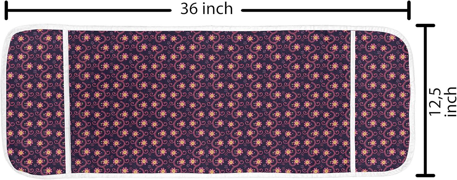imageAmbesonne Valentines Day Microwave Oven Cover Love Themed Simple Pattern with Hearts Water Resistant Organizer with Pockets for Kitchen 36 x 12 Pink FuchsiaDark Purple Magenta