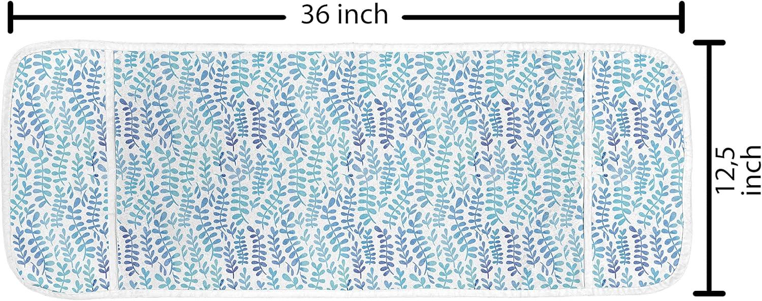 imageAmbesonne Valentines Day Microwave Oven Cover Love Themed Simple Pattern with Hearts Water Resistant Organizer with Pockets for Kitchen 36 x 12 Pink FuchsiaViolet Blue Aqua